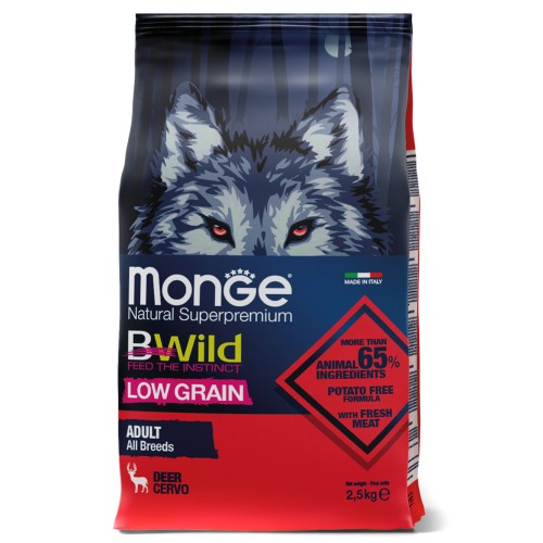  Dog BWild Low grain, (холистик) низкозерновой сухой корм из мяса оленя для взрослых собак всех пород