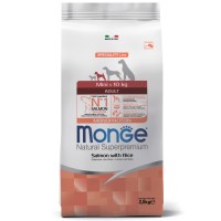Monge Dog Monoprotein Mini корм для взрослых собак мелких пород лосось с рисом