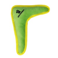 Mr.Kranch Игрушка для собак средних и крупных пород Бумеранг с пищалкой 34х28,5х6,5см, зеленый