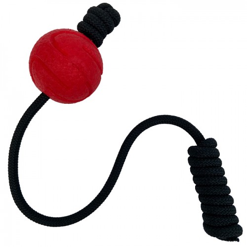  Mr.Kranch Игрушка  для собак Мяч на шнуре красная