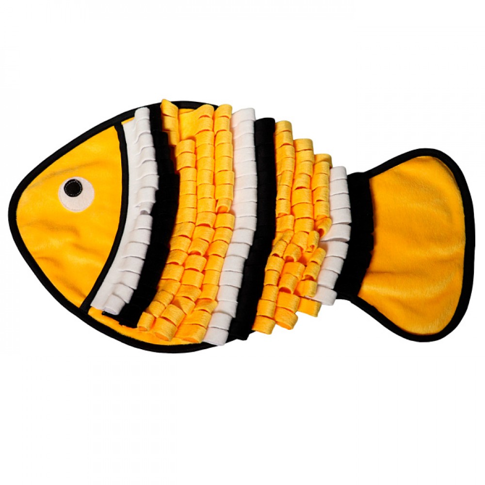 Нюхательный коврик Mr.Kranch Рыбка, размер 50х27см, оранжевая, размер 32х35см, красная