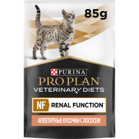 Pro Plan Renal Function NF - Влажный корм Проплан Ренал Факшн для кошек при поздней стадии ХПН с лососем, пауч 85 г