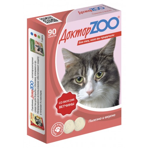 Доктор ZOO Лакомство для кошек с мультвитаминами