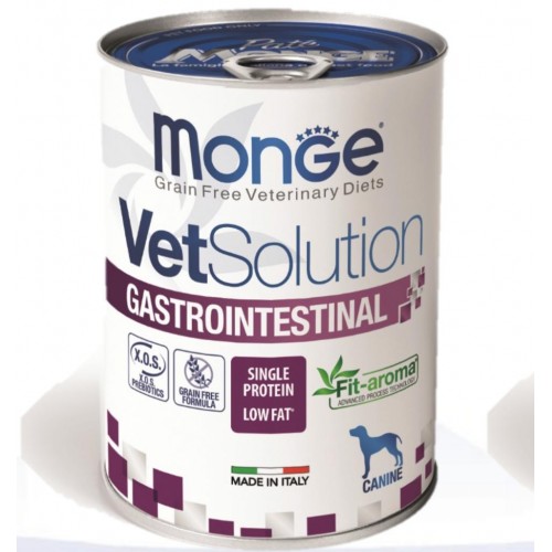 VetSolution Dog Monge Gastrointestinal - Влажная - Диета для собак Монж Гастроинтестинал из тунца, 400 г