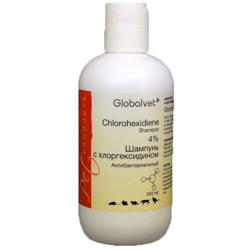 Глобалвет Шампунь антибактериальный с хлоргексидином 4%, 1 фл.
