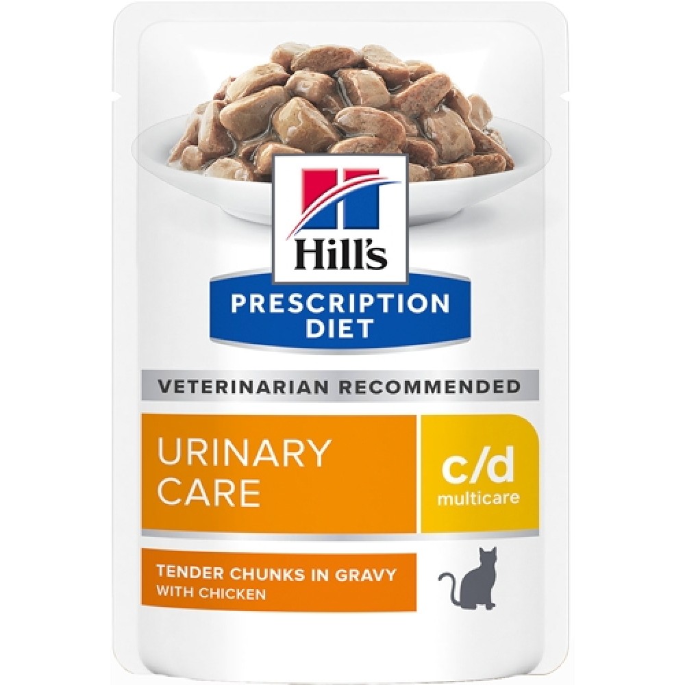 Hill's Prescription Diet™ С/D™ Multicare - 60601 Хиллс C/D  диета пауч для кошек (профилактика МКБ струвиты),  курица