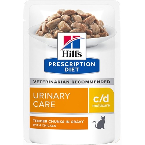 Prescription Diet С/D  - 60601 Хиллс C/D  диета пауч для кошек (профилактика МКБ струвиты),  курица