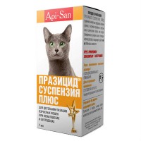 Празицид ПЛЮС  для взрослых кошек, суспензия, 1 фл