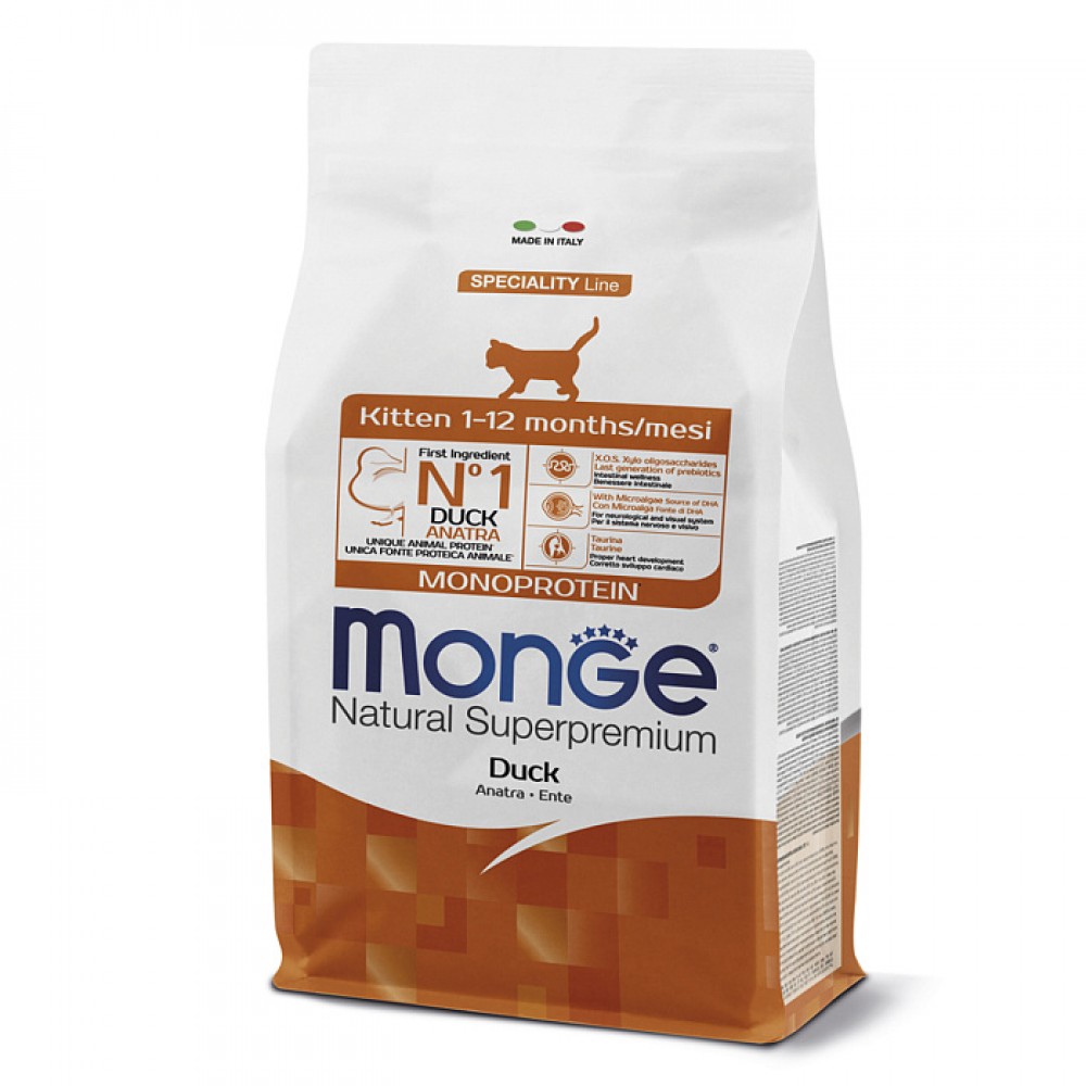 Monge Cat Monoprotein - Корм для котят с уткой