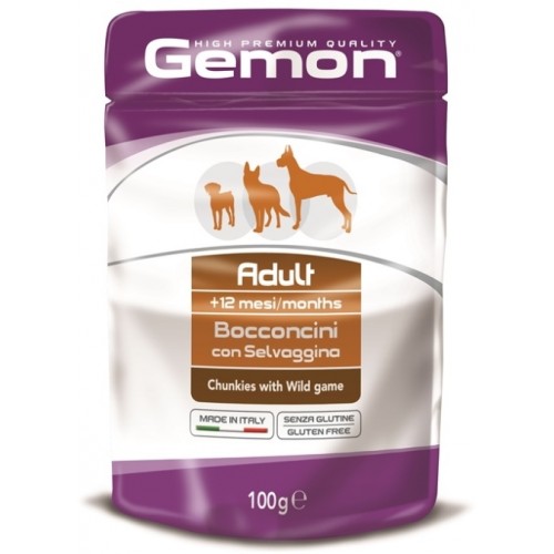 Gemon Dog Pouch - Паучи для пожилых собак кусочки индейки