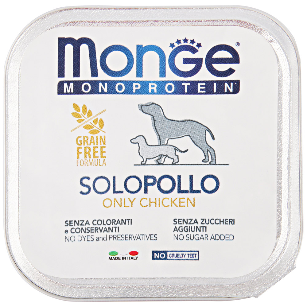 Monge Dog Monoprotein Solo B&S - Консервы для собак паштет из курицы