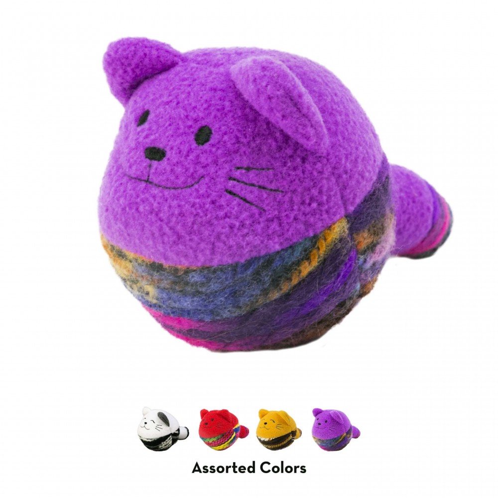 KONG Игрушка для кошек Кот-клубок, с мятой, цвета в ассортименте