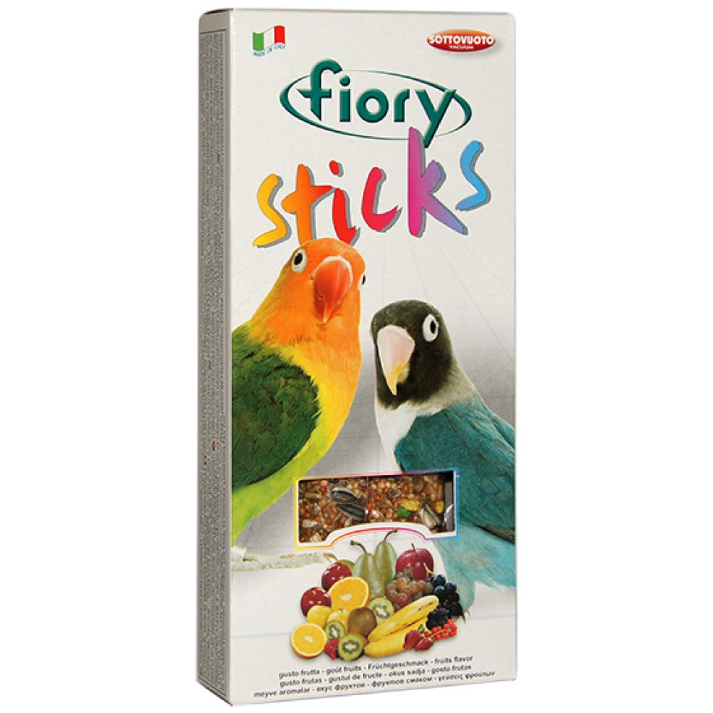Fiory Sticks - Палочки для средних попугаев с фруктами