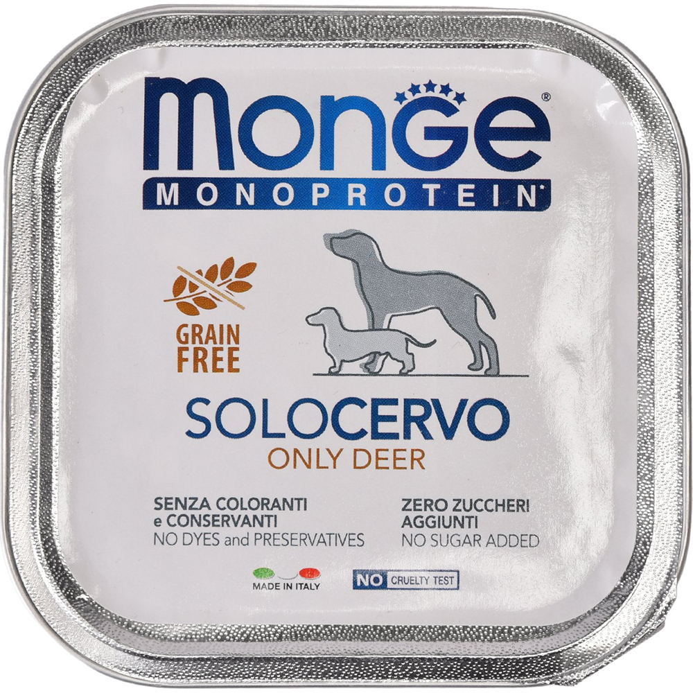 Monge Dog Monoprotein Solo B&S - Консервы для собак паштет из оленины