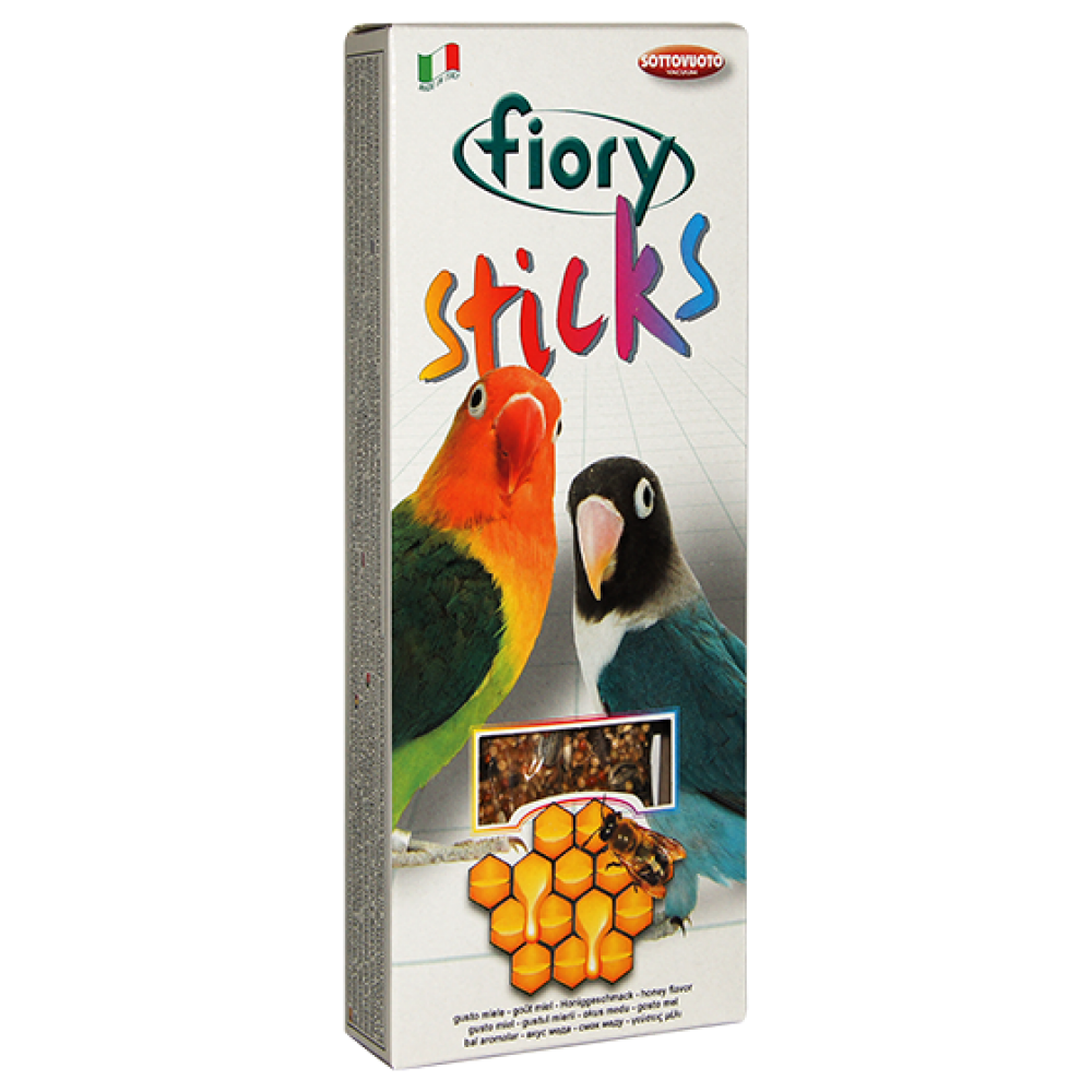 Fiory Sticks - Палочки для средних попугаев с медом