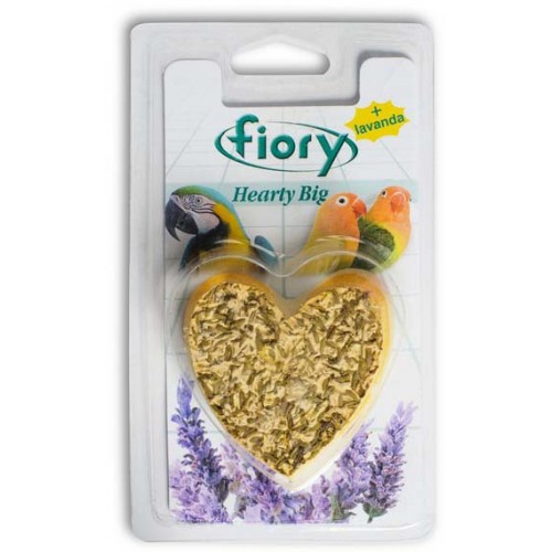 Hearty Big - Био-камень для птиц с лавандой в форме сердца