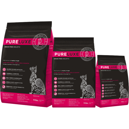 PureLuxe ПурЛюкс Корм для нормализации веса кошек с индейкой и лососем