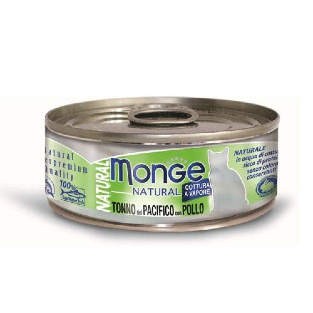 Monge Cat Natural - Консервы для кошек с тихоокеанским тунцом и курицей