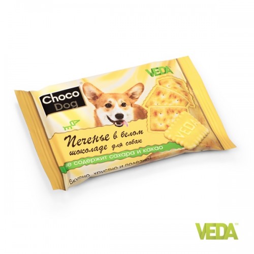 «CHOCO DOG печенье в белом шоколаде» - Лакомство для собак