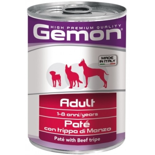 Gemon Dog - Консервы для собак паштет с говяжьим рубцом