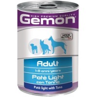 Gemon Dog Light - Консервы для собак облегченный паштет с тунцом