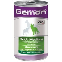 Gemon Dog Medium - Консервы для собак средних пород с кусочками ягненка и рисом