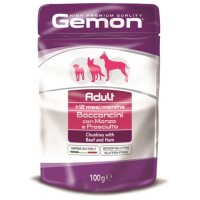 Gemon Dog Pouch - Паучи для собак с кусочками говядины и ветчиной