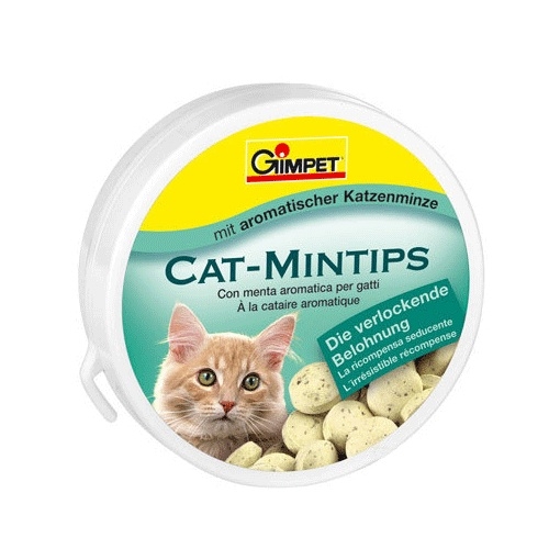 Gimpet Cat-Mintips, джимпет витамины для кошек с кошачьей мятой, 90 т.