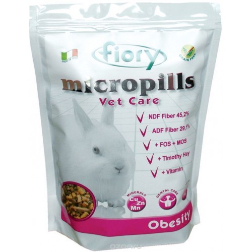 Micropills Vet Care Obesity - Корм для карликовых кроликов против ожирения