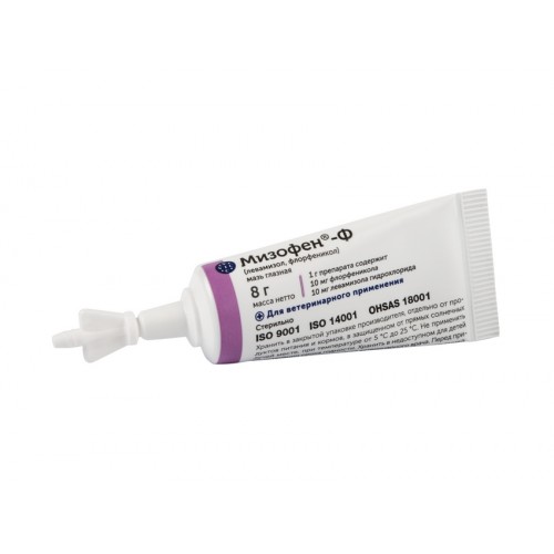 Мизофен-Ф , мазь глазная для лечения конъюктивитов и инфицированных ран, 8 г