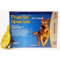 Прак-тик - Капли на холку для собак против эктопаразитов, 3 пип/ упак