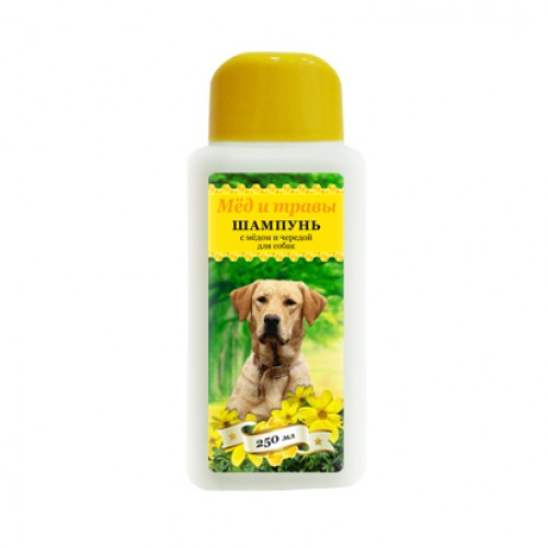 Шампунь гигиенический для собак с мёдом и чередой (Пчелодар), 250 мл