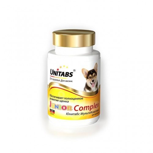 Юнитабс ЮниорКомплекс  с B9 - витамины для щенков