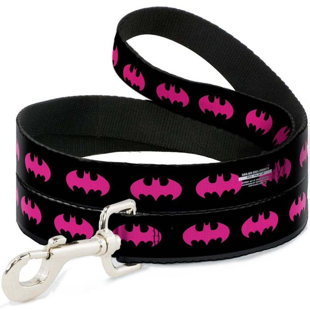 Buckle-Down Batman - Поводок для собак "Бэтмен розовый"