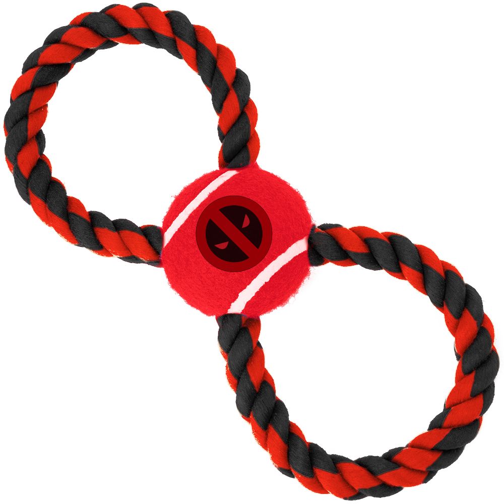 Buckle-Down Deadpool - Игрушка для собак мячик на верёвке "Дэдпул"