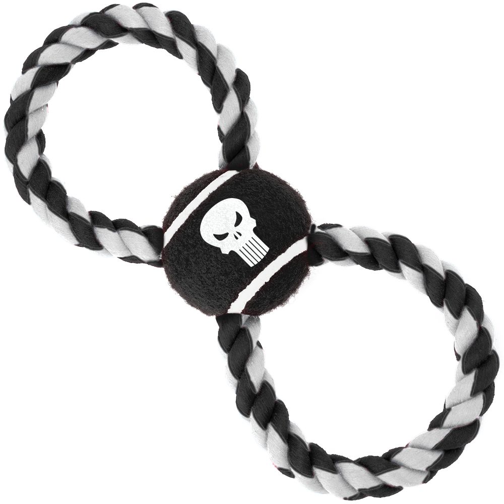 Buckle-Down Punisher - Игрушка для собак мячик на верёвке "Каратель"