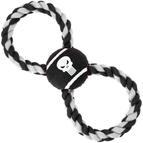 Punisher - Игрушка для собак мячик на верёвке "Каратель"