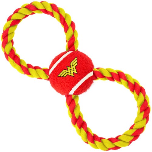 Wonder Woman - Игрушка для собак мячик на верёвке "Чудо-Женщина"