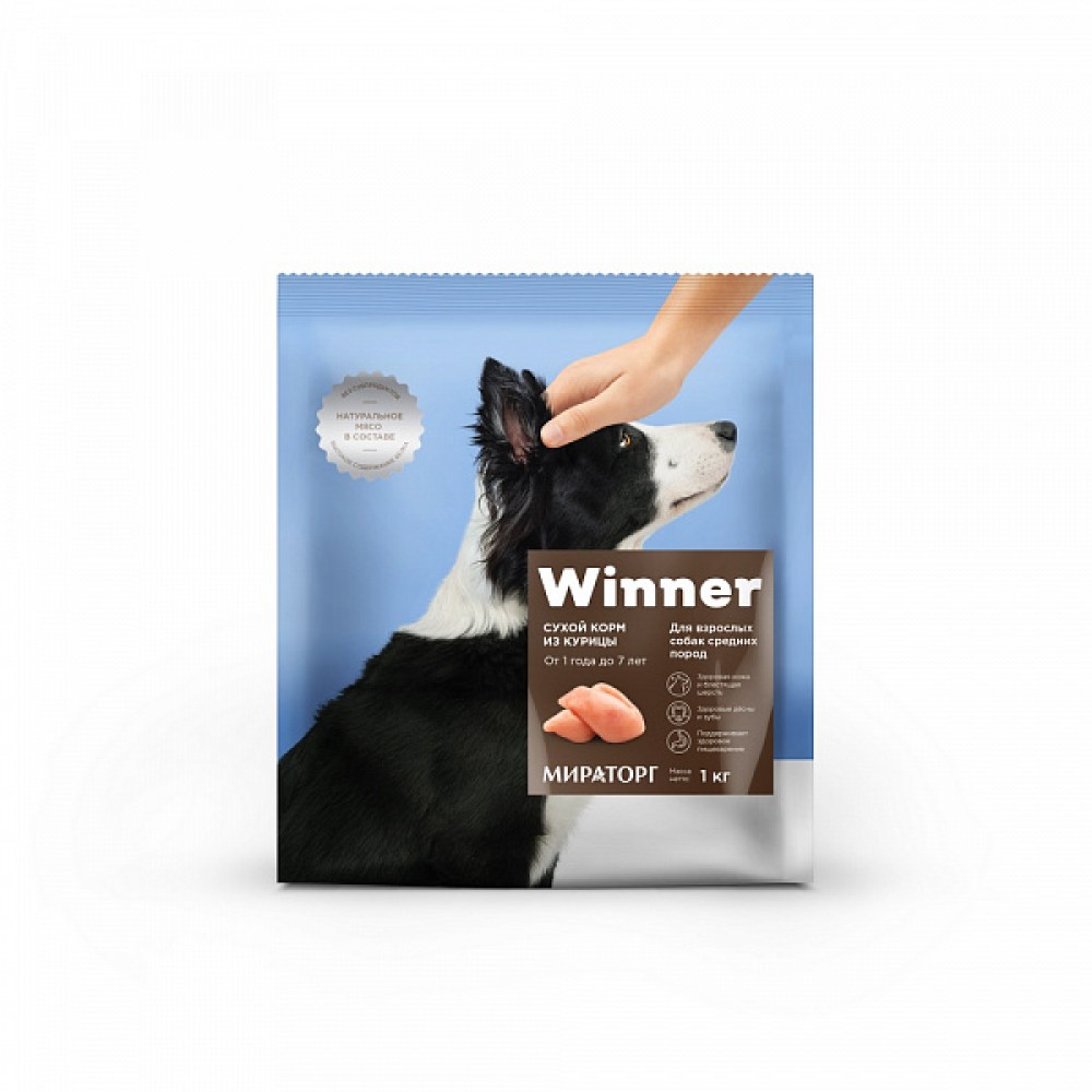 Winner Мираторг - Сухой корм для взрослых собак средних пород