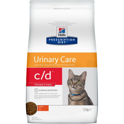 Prescription Diet™ С/D™ Urinary Stress 605981 - Хиллс сухой корм диета для кошек (при стрессе) с курицей