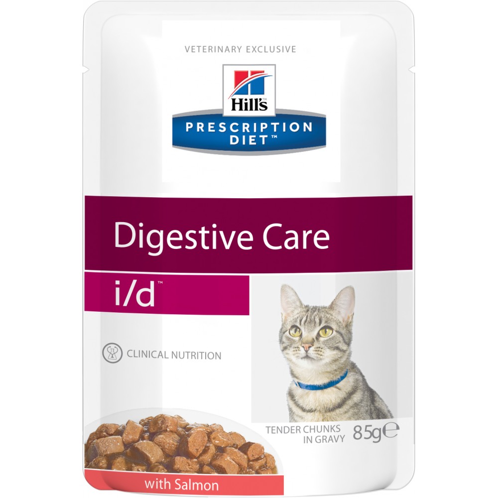 Hill's Prescription Diet™ I/D™ - Хиллс диета пауч для кошек (лечение заболеваний ЖКТ) с лососем