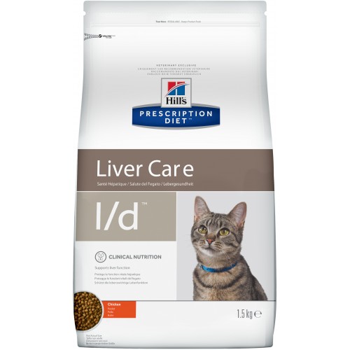 Prescription Diet L/D 605842- Хиллс сухой корм диета для кошек (лечение заболеваний печени)
