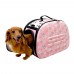 Ibiyaya Classic Collapsible - Складная сумка-переноска для собак и кошек бледно-розовая в цветочек
