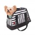 Ibiyaya “Hop in!” Audrey Monostripe - Мягкая сумка-переноска для собак, черно-белая полоска
