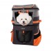 Ibiyaya Two-tier - Рюкзак-переноска для собак и кошек серо-оранжевая