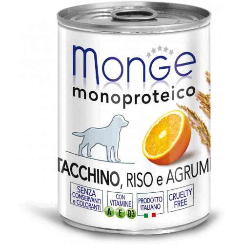 Dog Monoprotein Fruits - Консервы для собак паштет из индейки с цитрусовыми