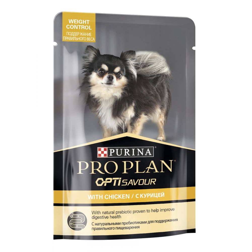 Purina PRO PLAN - Влажный корм (консервы) Пурина для взрослых собак, контроль веса, Курица