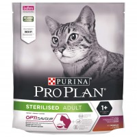 PRO PLAN Sterilised - Сухой корм Пурина для кастрированных котов и стерилизованных кошек, Утка/Печень