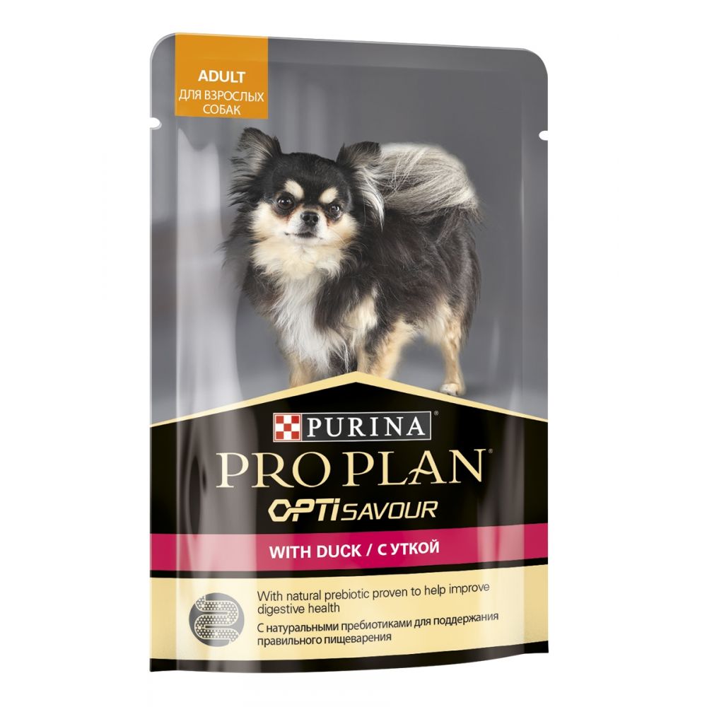 Purina PRO PLAN - Влажный корм (консервы) Пурина для взрослых собак, Утка
