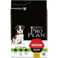 PRO PLAN OPTISTART "Puppy Medium" - Сухой корм Пурина для щенков средних пород, Курица/Рис